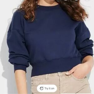 Wild Fable Cropped Crewneck Sweatshirt